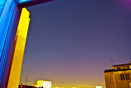 Stars trails en ville